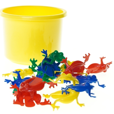 Stable frøer fra Flexi Toys (str. 15 x 10 cm)