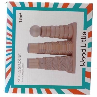 Bygge klodser fra Shapes Stacking Wood Little (str. 23 x 8 x 21 cm) - billede 1