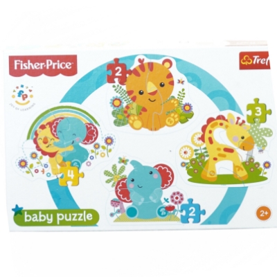 Puslespil til små børn fra Fisher Price (str. 29 x 19 cm)