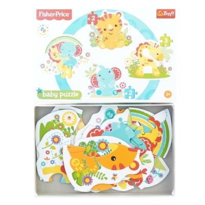 Puslespil til små børn fra Fisher Price (str. 29 x 19 cm) - billede 3