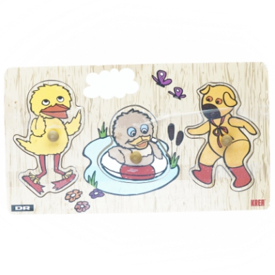 Puslespil med bamse og kylling fra DR (str. 30 x 17) - billede 2